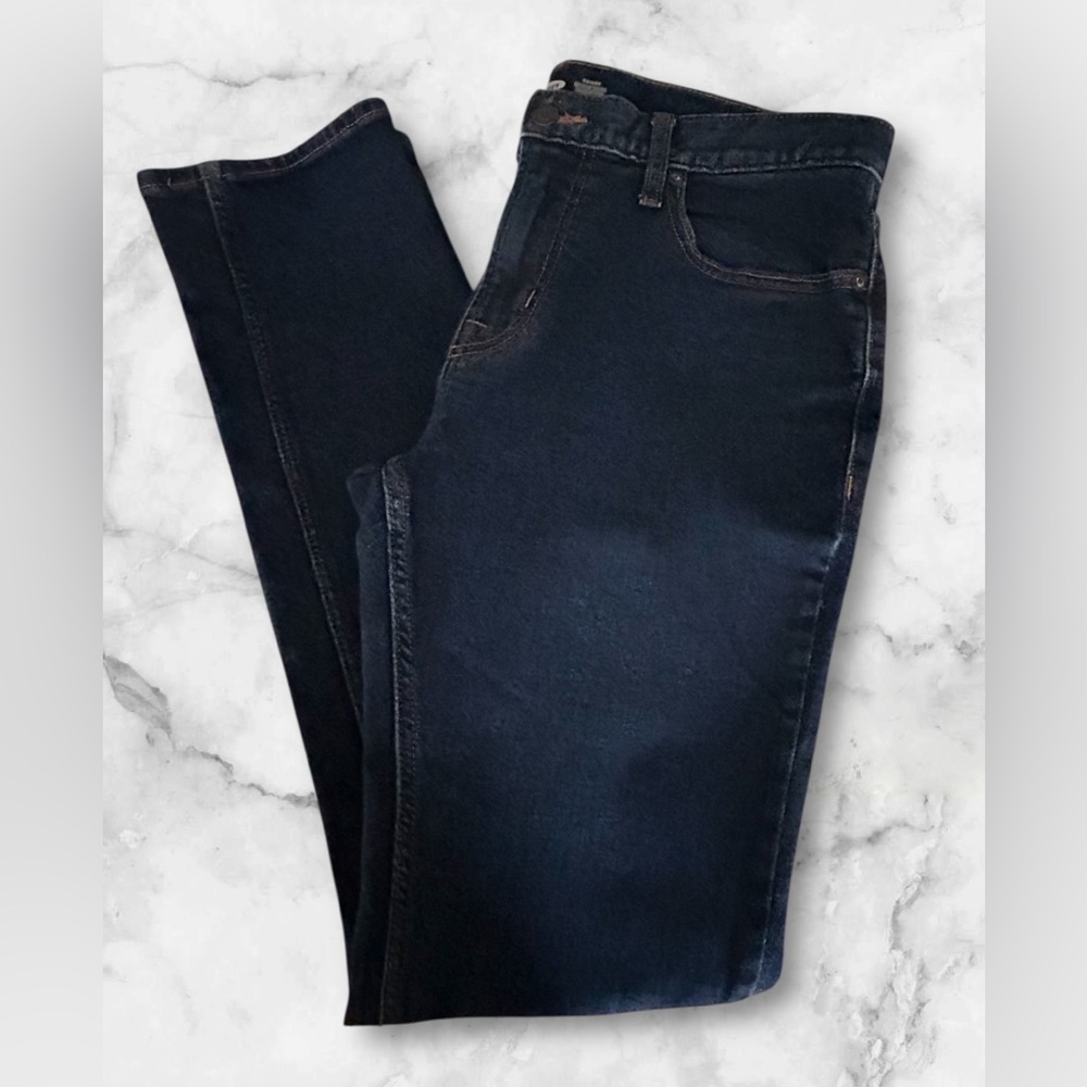 Old Navy Men’s Skinny Built in Tough Built in Flex Dark Wash Jeans Size 34/34 - Picture 4 of 9